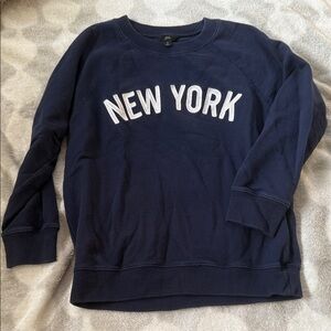 Brand New J Crew Navy Blue 'New York' Women’s Sweater S